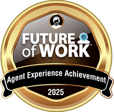 2025 Future of Work Agent Experience Achievement Awards by TMC logo