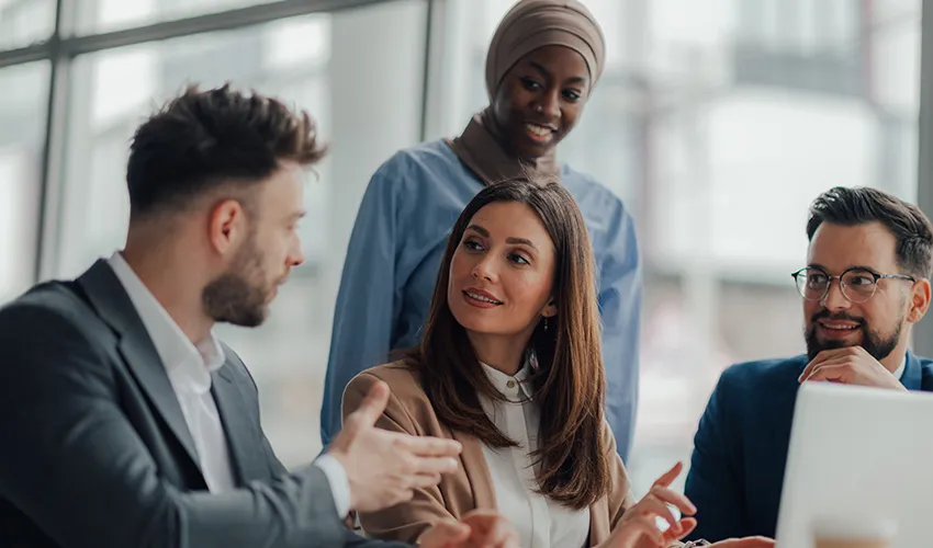 business colleagues having a meeting